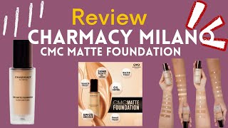 Charmacy Milano CMC Matte Foundation Review  Best Full Coverage Foundation [upl. by Lief924]