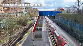 Colindale Station Redevelopment  Temporary Access Proposal TfL [upl. by Uwton]