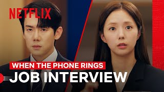 Yoo Yeonseok Fixates on Chae Soobin During Her Job Interview  When the Phone Rings  Netflix [upl. by Jona]