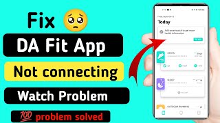 da fit app not connecting problem  da fit app not working  da fit app not connecting to watch [upl. by Nigle976]