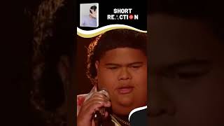 Iam Tongi  Bring It On Home To Me  American Idol 2023 Top 10 SHORT REACTION shorts [upl. by Pfosi115]