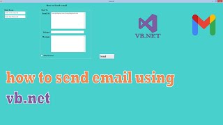 how to send email using vbnet  2024 [upl. by Ymereg652]