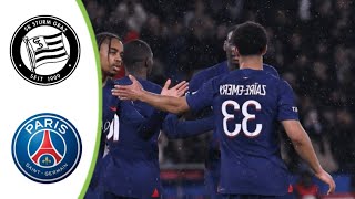 Sturm Graz vs Paris SaintGermain  Extended Highlights amp All Goals 2024 HD [upl. by Fonsie]