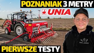 UPRAWA i SIEW PSZENICY  Pierwsze TESTY Siewnika talerzowego POZNANIAK 3 Metry od UNIA  URSUS C360 [upl. by Manoff457]