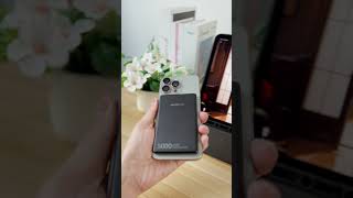 🖤Premium Black🖤Ultrathin Portable Magnetic Power Bank electronic technology unboxing powerbank [upl. by Neelhsa]