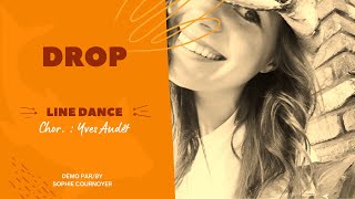 Drop Line Dance niv DébInter chor  Yves Audet [upl. by Yardna]