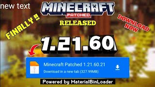 Download Minecraft Patched 12160 Apk Mediafıre  Minecraft 12160 patch Apk  Patch 1216021 [upl. by Inavoj]