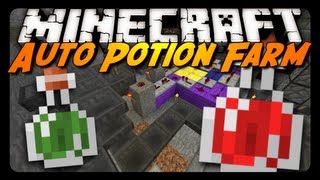 Minecraft Automatic Potion Making System Made w Hoppers [upl. by Narad]