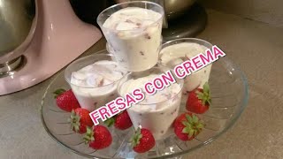 🍓🍓FRESAS CON CREMA🍓🍓 PARA MESA DE POSTRES [upl. by Agustin]