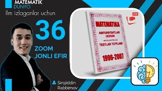 🔴36LIVE  TOPLAM MATEMATIKA KURSI  CHIZIQLI VA 2  DARAJALI TENGLAMALAR SISTEMASI [upl. by Brubaker]