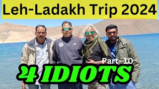 Pangong Lake par 4 idiots pakde gaye 🫣 pangonglake leh lehladakh 3iditos [upl. by Norvall]