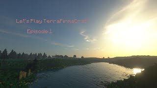 Lets Play modded Minecraft TerraFirmaCraft Episode 1 [upl. by Yarod]