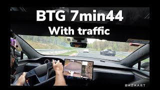 TESLA PLAID NURBURGRING FAST LAP TEST [upl. by Vere139]