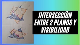 Intersección de dos planos y Visibilidad [upl. by Ardeha21]