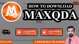 Free MAXQDA 2022  Free Download Latest Version of MAXQDA  By Certified Trainer  MAXQDA Software [upl. by Ewold]