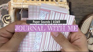 Pretty Pink 🩷  Scrapbooking  Creative Journal  Paper Therapy  ASMR [upl. by Anrehs]