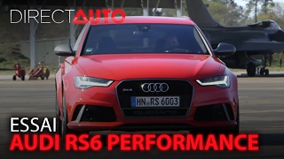 Essai  AUDI RS6 PERFORMANCE  Mission 300kmh [upl. by Odnalo852]