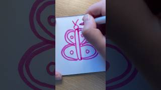 How to draw a butterfly Step by step Drawing for kids🩷🦋 [upl. by Kcinemod689]