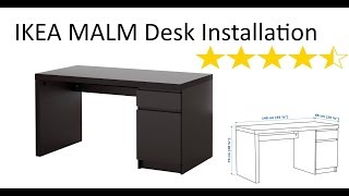 IKEA Malm Desk Installation [upl. by Morganica]