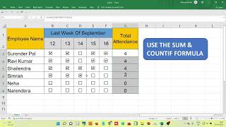 How to Make Attendance Sheet With CheckBoxes [upl. by Ohcamac179]