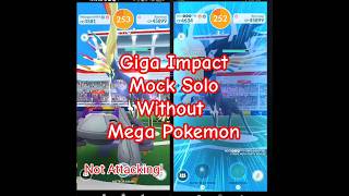 Pokemon Go Xerneas Mock Solo Giga Impact No Mega Party Power pokemon pokemongo [upl. by Ysak]