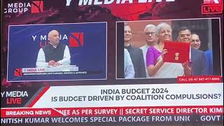 India budget 2024 Discussion on Y Media Canada on 23rd July 2024 first part [upl. by Meehsar610]