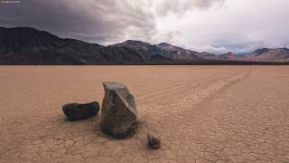 Death Valley Racetrack Playa Sailing Stones  Timelapse 4k [upl. by Osnofledi]