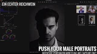 LERNVIDEO  PUSH YOUR MALE PORTRAITS mit Capture One  Ausschnitt  EINECHTERREICHWEINDE [upl. by Rehoptsirhc]