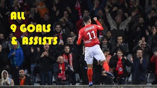 Teji Savanier  All 9 Goals amp Assists  20182019 [upl. by Anaderol]