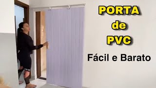 PORTA DE PVC  PASSO A PASSO COMPLETO [upl. by Aiuqram614]