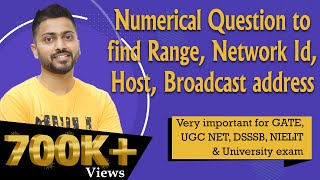 Lec45 Find Range Network Id Host Broadcast address with Numerical Examples in Hindi [upl. by Uel]