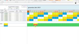 Anleitung zum Tool quotSchichtDienstPlanung mit Planarbeitszeitkontoquot 44 [upl. by Eladal]
