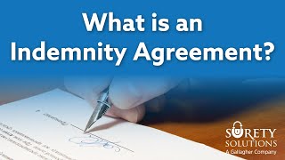 What is an Indemnity Agreement [upl. by Ellynad903]