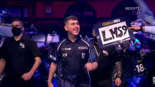 William Borland Walk on  World Darts Championship 2022 Round 1 [upl. by Atirec36]