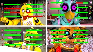 Top 5 FNaF Movie vs Fight Animations WITH Healthbars [upl. by Lauren702]