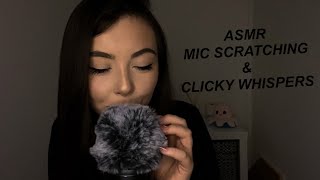 ASMR FLUFFY MIC SCRATCHING  WHISPER RAMBLE SOOO relaxing [upl. by Rimhsak]