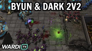 ByuN amp Dark vs Scarlett amp Astrea 2v2  Olimoleague Invitational 16 StarCraft 2 [upl. by Dazhahs]