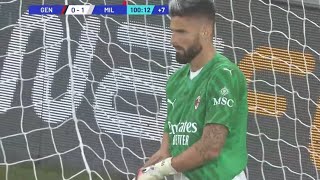 Olivier Giroud Goalkeeper 🤔 Genoa Vs Milan 01 All goal and highlight result [upl. by Lowenstern541]