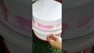 2 pound vanilla cake design Simple cake designbakeing homemadecake baking [upl. by Sigfried]