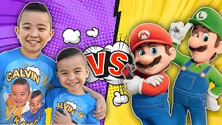 Super Mario Vs Calvin and kaison Subway running Gameplay  CKN  ckn toys [upl. by Afesoj]