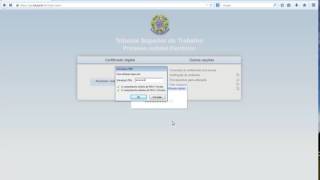 TUTORIAL acesso ao PJe no TST [upl. by Anitram]