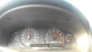 Nissan Sentra B15 QG18 400m run 0100km [upl. by Vey]