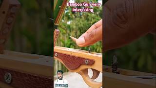 Bamboo gun with Epic style toys bamboo crafttoy bamboogun make youtube shorts bambooworks [upl. by Clabo198]