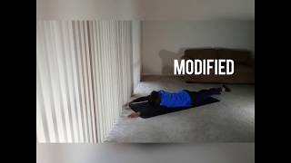 In Home Strength Exercise Low Back Lying Superman [upl. by Horodko68]