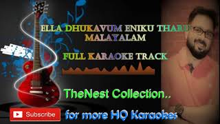 Ella Dhukavum Eniku Tharu  Karaoke by TheNest [upl. by Ojeibbob]