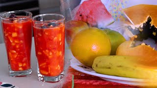 Receta refrescante de SALPICÃ“N DE FRUTAS o TUTIFRUTI o TISANA  La bebida perfecta para el verano [upl. by Gnidleif]