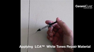 Tile Repair WIth CeramiCure LCA™ White Tones [upl. by Madelene908]