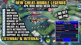 CHEAT ML TERBARU 2024 MOD MENU UNLOCK ALL SKIN MOBILE LEGENDS FULL FEATURE GRATIS NO PASSWORD [upl. by Leboff]