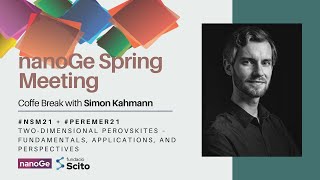 nanoGe Spring Meeting  Simon Kahmann Twodimensional perovskites [upl. by Onder548]