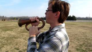 M1855 British Duty Bugle Being Played Taps For Fun [upl. by Ecilef]